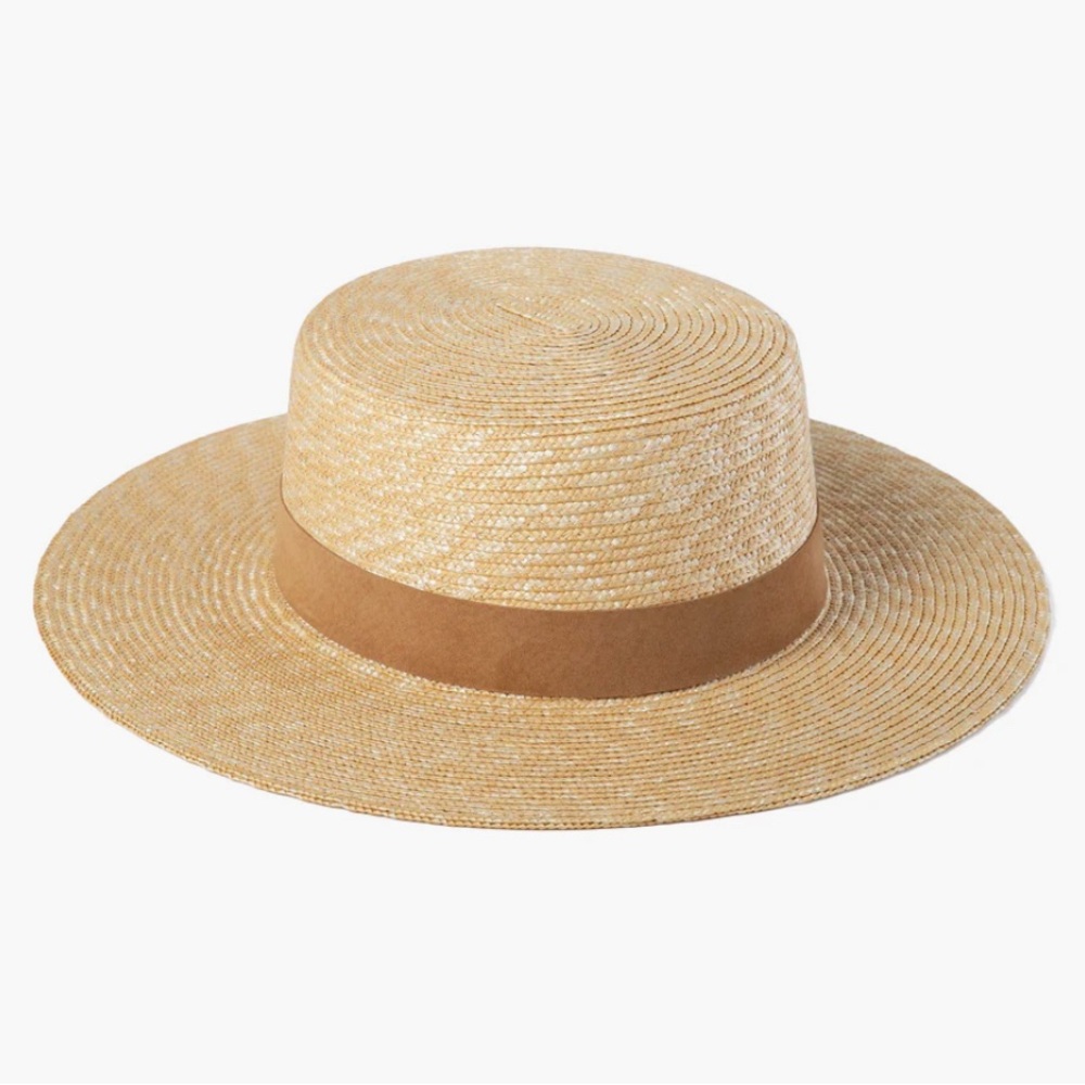 Elegant Tan Straw Hat